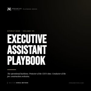Executive Assistant Playbook