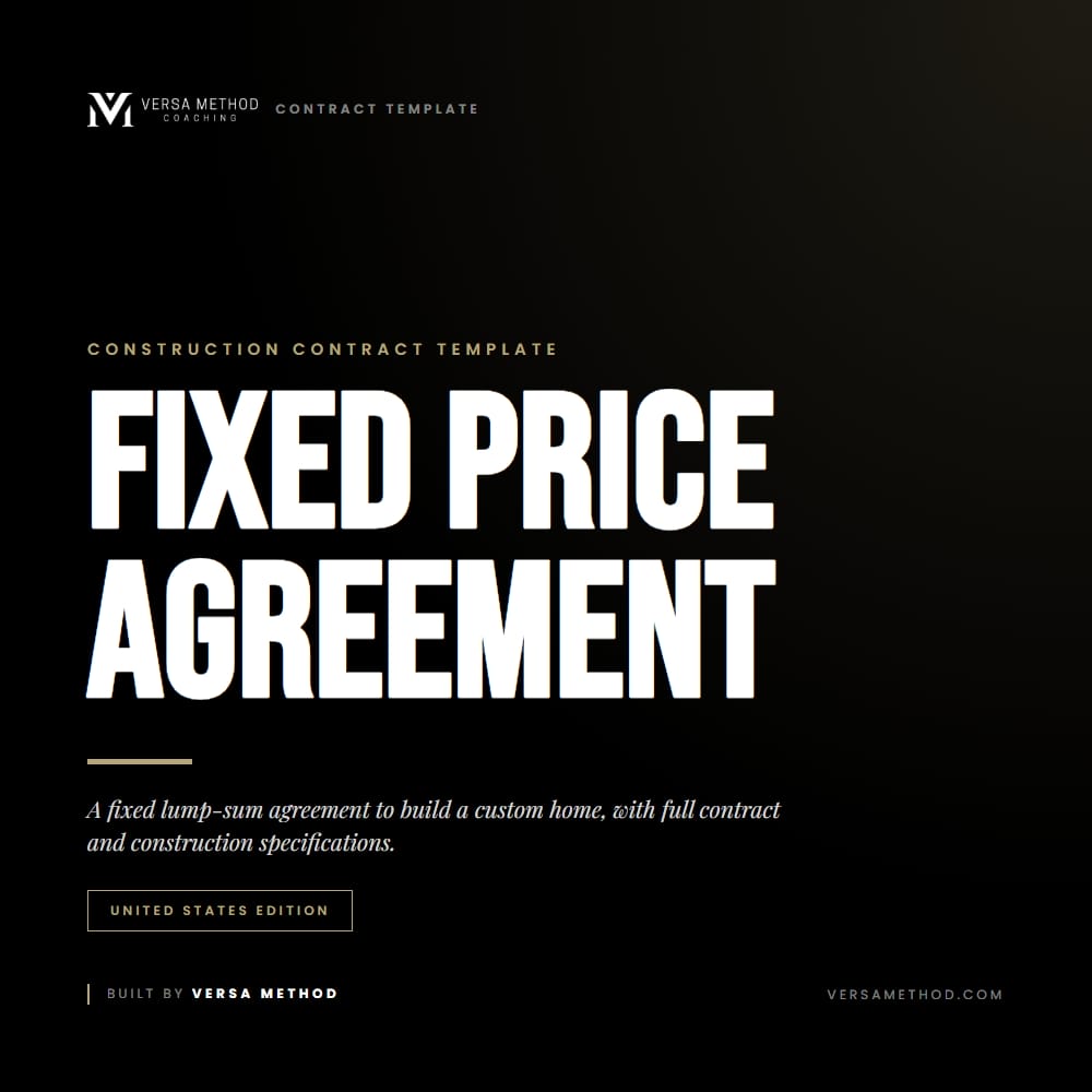 Fixed Price Agreement (US)