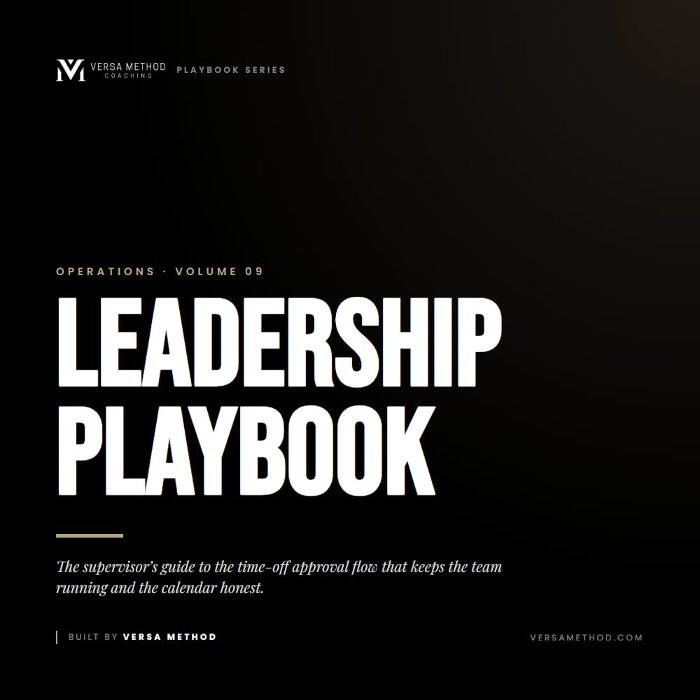 Leadership Playbook