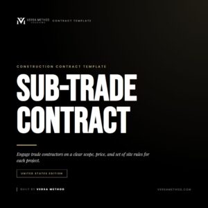Sub-Trade Contract (US)