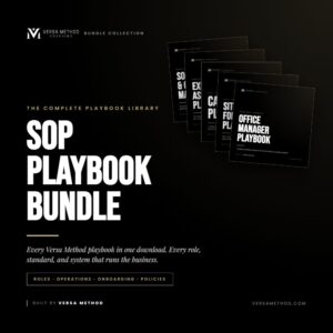 Versa Method - SOP Playbook Bundle